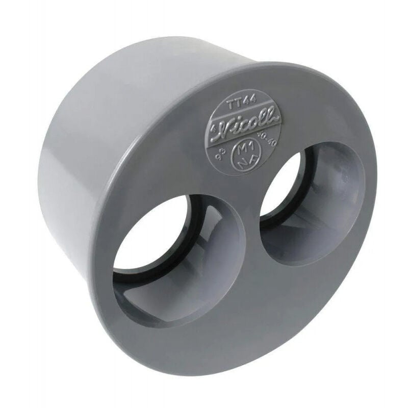 foto del prodotto nicoll spina di riduzione incorporata pvc maschio 93,6, femmina 40 40 mm