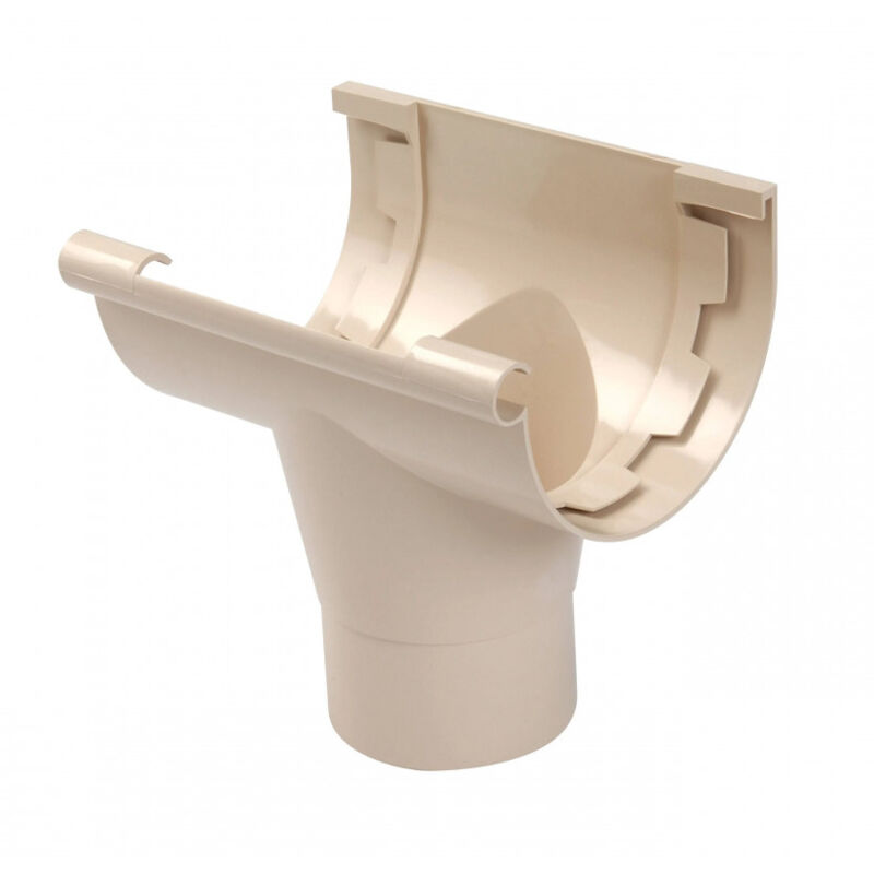 foto del prodotto nicoll uscita centrale per grondaia da 25 cm, uscita da 80 mm di diametro, da incollare su sabbia pvc