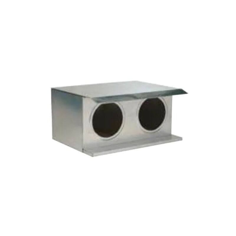 foto del prodotto nido 1604 ropet due fori 47x27cm tetto piano zincato sovrapponibile