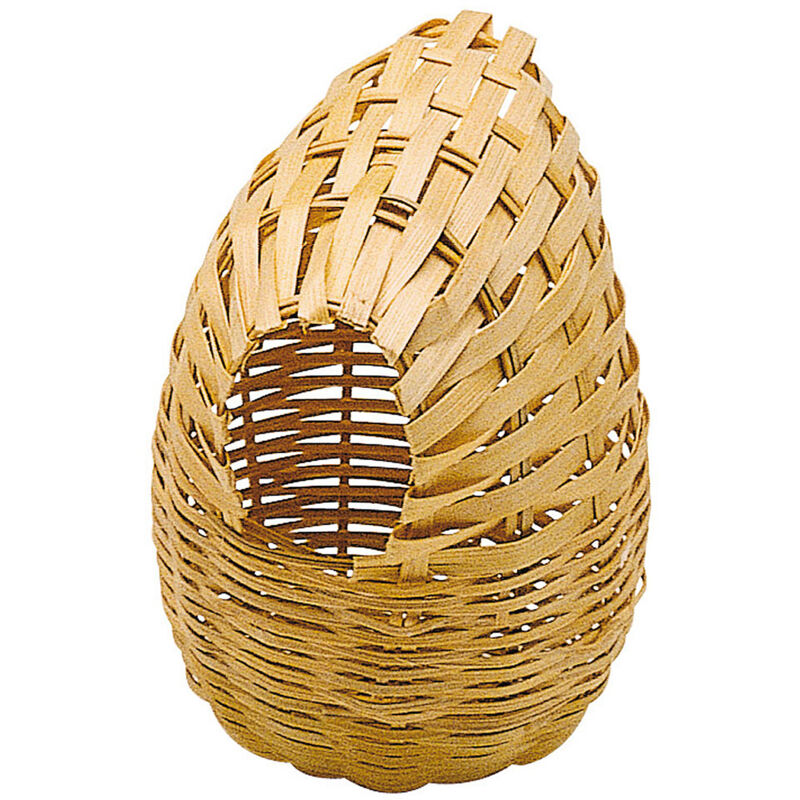 foto del prodotto nido pa 4452 nido chiuso in vimini per canarini, piccoli uccelli ed esotici . variante pa 4452 misure 8.5 x h 11.5 cm 10.6 cm ferplast
