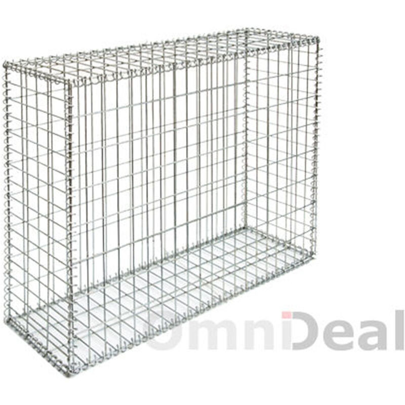 foto del prodotto niederberg metall - gabbia 100x80x30cm gabbione per sassi m5x10 gabbioni a rete cestello metallico