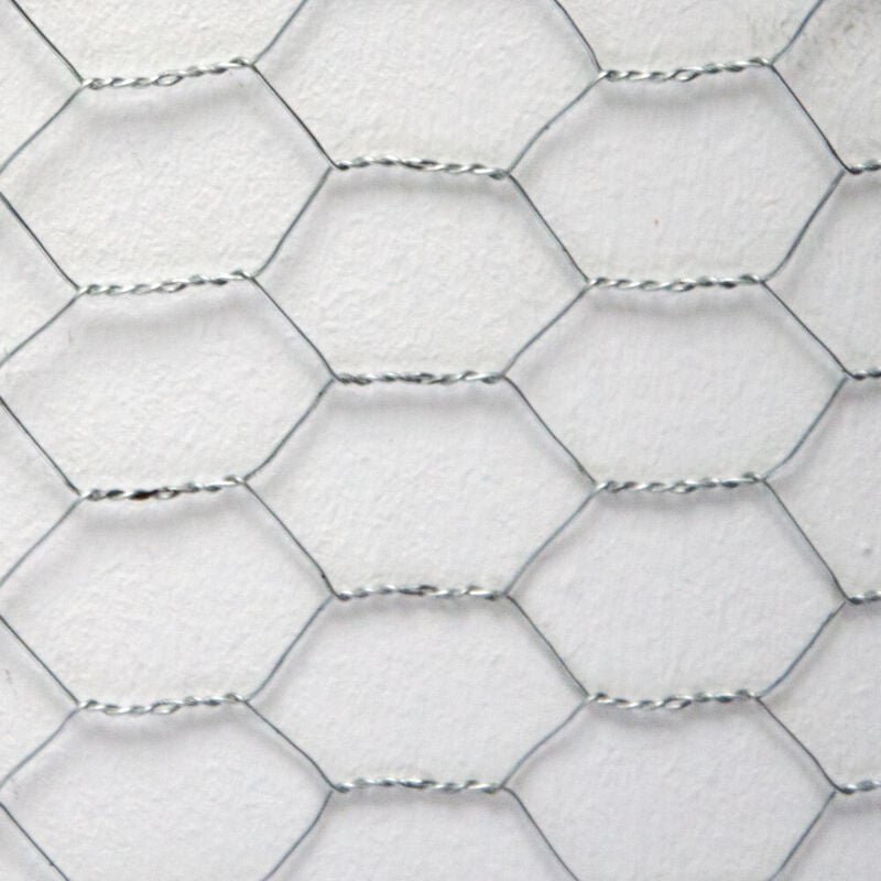 foto del prodotto niederberg metall recinto in rete metallica maglia esagonale 25x25mm recinzione per animali e piante lunga 25 m altezza 100 cm zincato 0,8mm