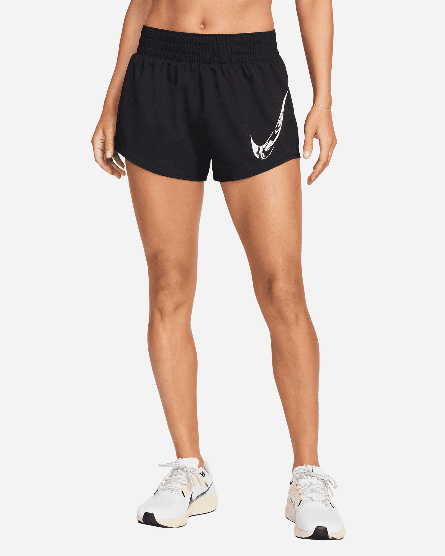 foto del prodotto nike one swoosh w short running donna nero