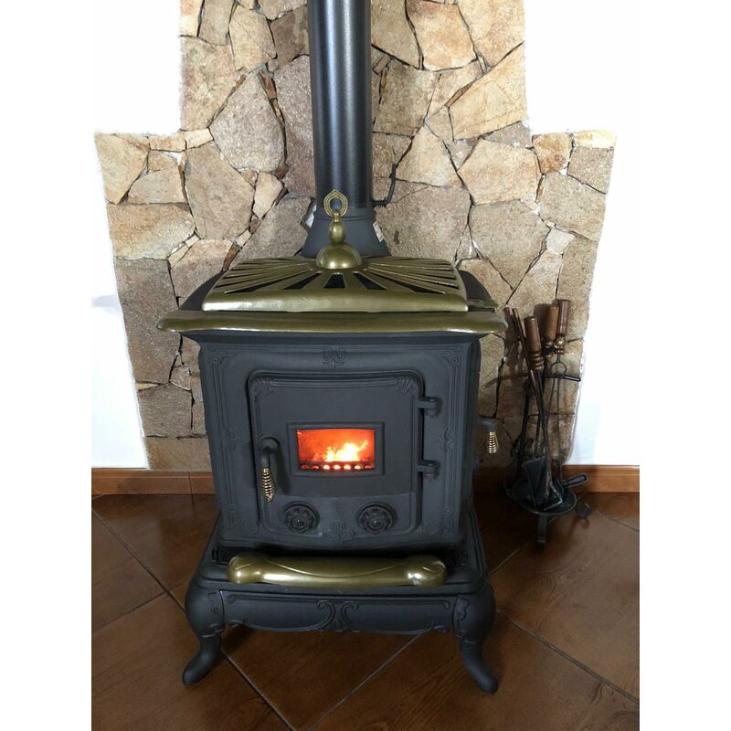 foto del prodotto niklas stufa riscaldamento a legna in ghisa old style heritage 6 kw parlor big