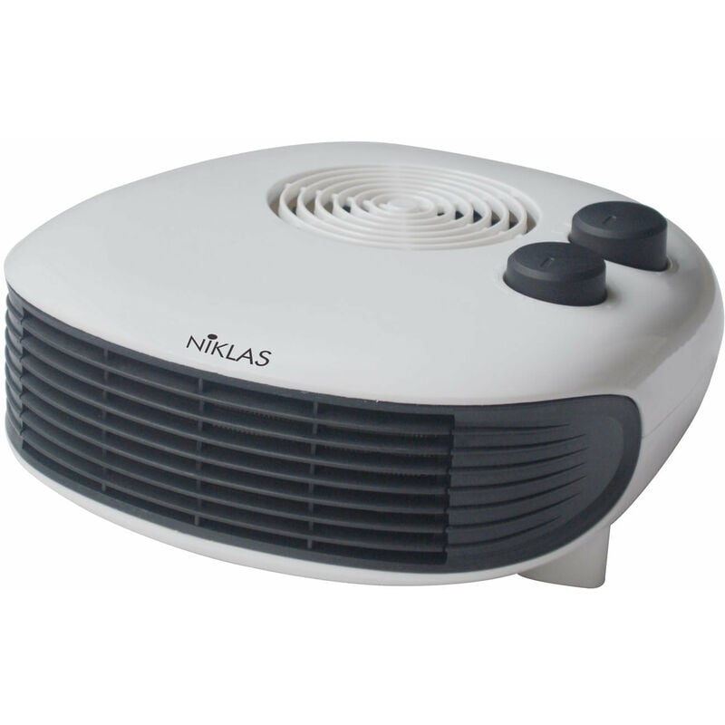foto del prodotto niklas termoventilatore orizzontale caldobagno design moderno frisbee 2000w