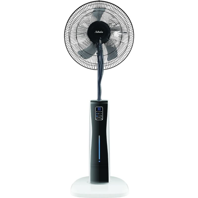 foto del prodotto niklas ventilatore evaporativo digitale a 5 pale con ruote e serbatoio per acqua nebula fan plus