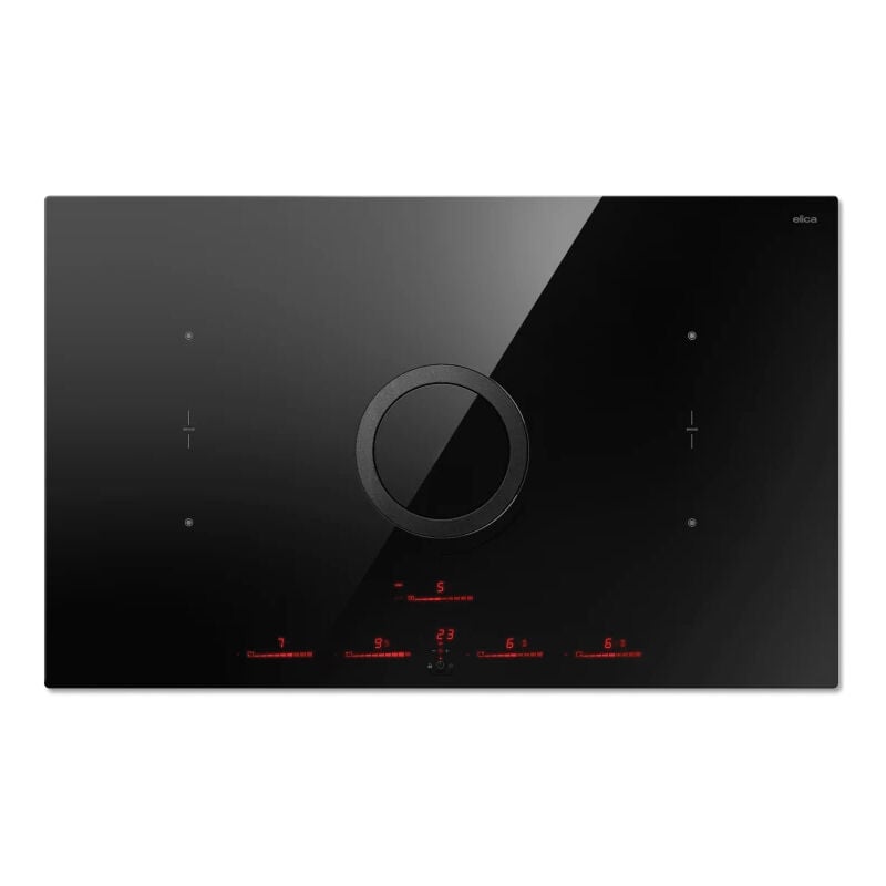 foto del prodotto nikolatesla switch evo bl a 83 nero da incasso 83 cm piano cottura a induzione 4 fornello i cappa da incasso elica
