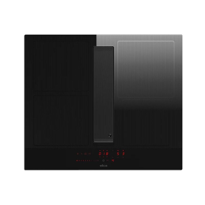 foto del prodotto nikolatesla velvet bl a 72 nero da incasso 72 cm piano cottura a induzione 4 fornello i cappa da incasso elica