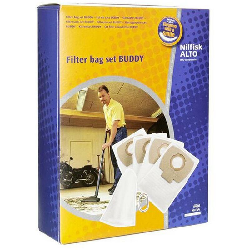 foto del prodotto nilfisk confezione di 4 sacchetti 1 filtro ad acqua aspirapolvere 1581997424189643736