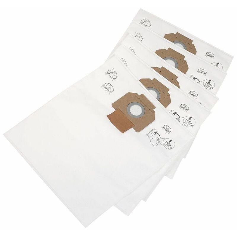 foto del prodotto nilfisk lot di 5 sacchetti attix originali aspirapolvere 1591303663946915202