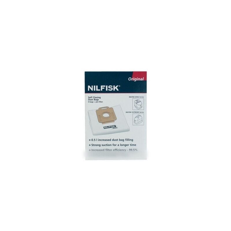 foto del prodotto nilfisk scatola di 4 sacchetti igiene pre filtri extreme king originali aspirapolvere 1557163662894522265