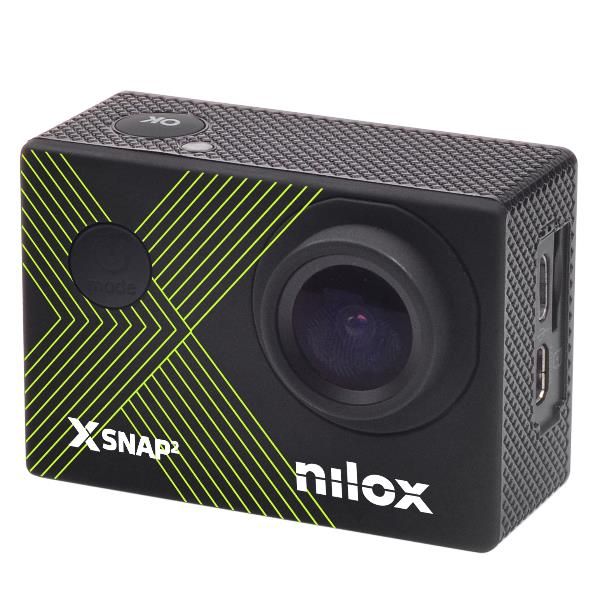 foto del prodotto nilox xsnap2 fotocamera per sport d'azione 8 mp 4k ultra hd cmos wi-fi 56,2 g - nxacxsnap2yl