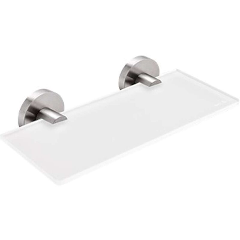 foto del prodotto nimco unix ripiano, lunghezza 20 cm, vetro smerigliato acciaio inox tagliato unm 13091b 20 10