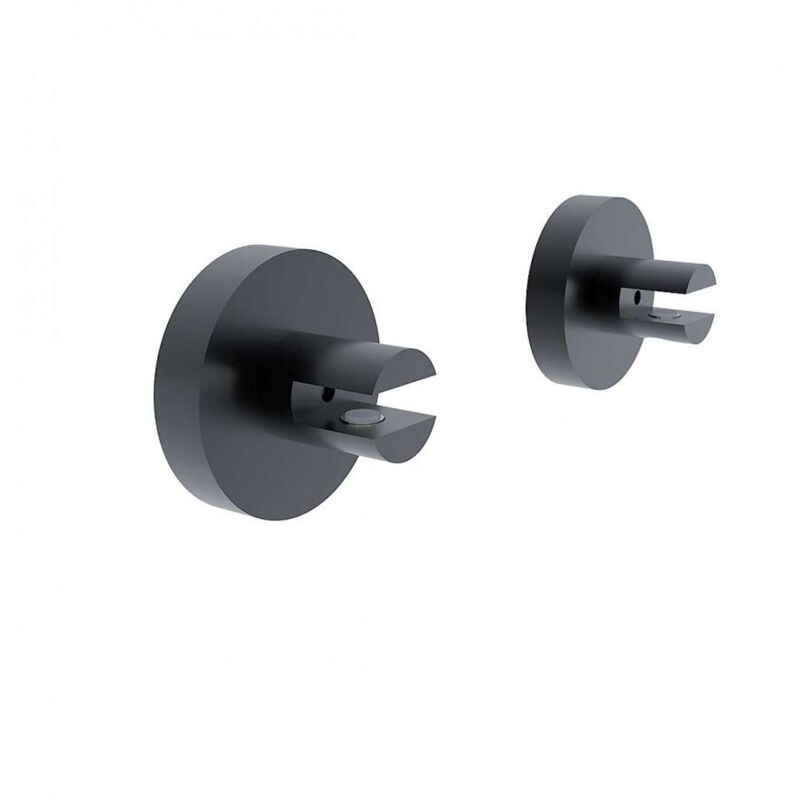 foto del prodotto nimco unix supporti per mensola, nero opaco unc 13091bs 90