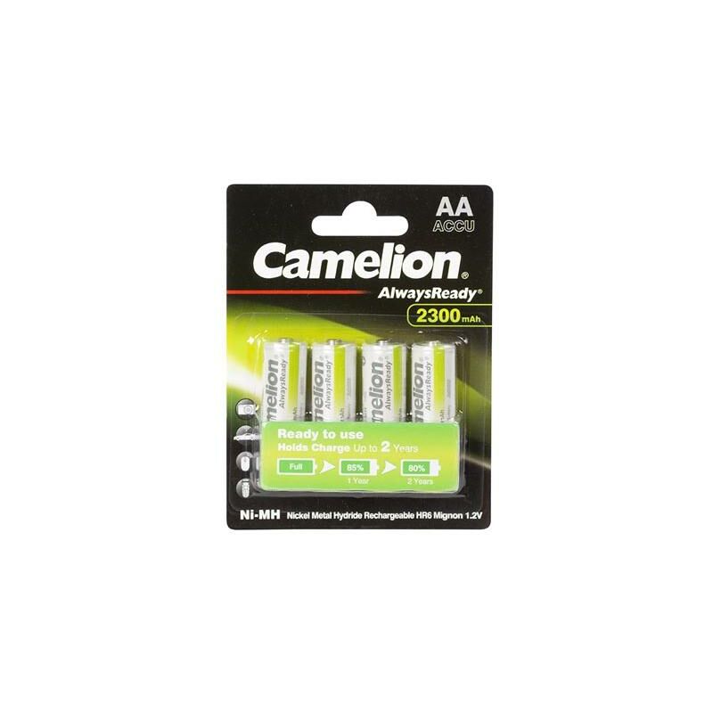 foto del prodotto nimh aa 1,2 v 2300 mah 4 scheda alwaysready 
