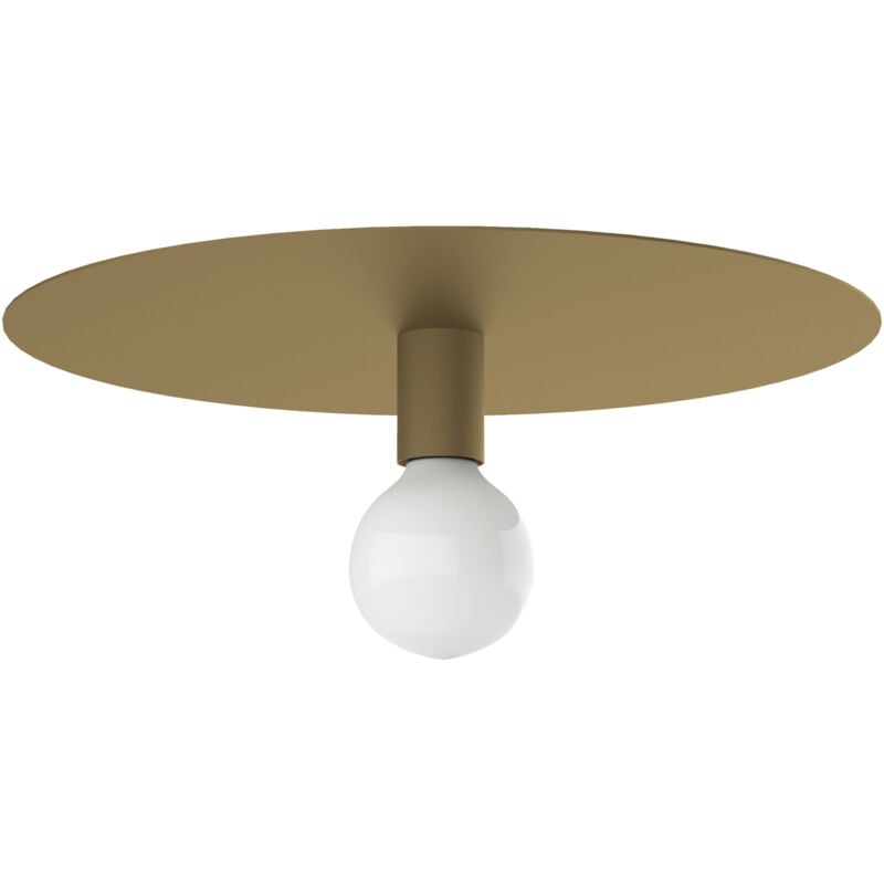 foto del prodotto nina plafoniera, 1x e27, max 42w, metallo, anodic gold, d.40cm lumicom