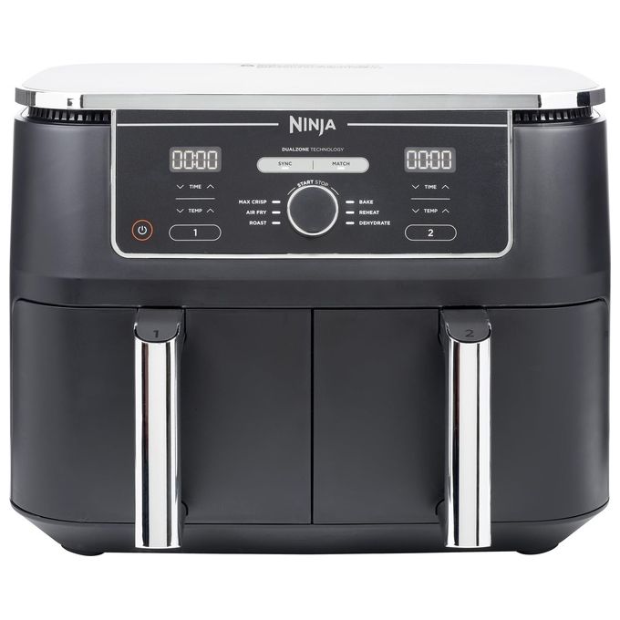 foto del prodotto ninja af400eu friggitrice ad aria calda doppia 9.5 litri indipendente 2470w nero