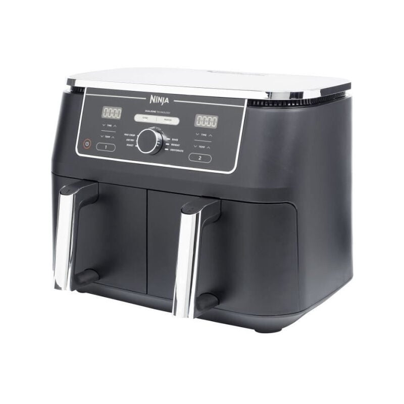 foto del prodotto ninja foodi max af400eu friggitrice senza olio dualzone 2470w 7,6l 2 cassetti di cottura 6 modalit di cottura