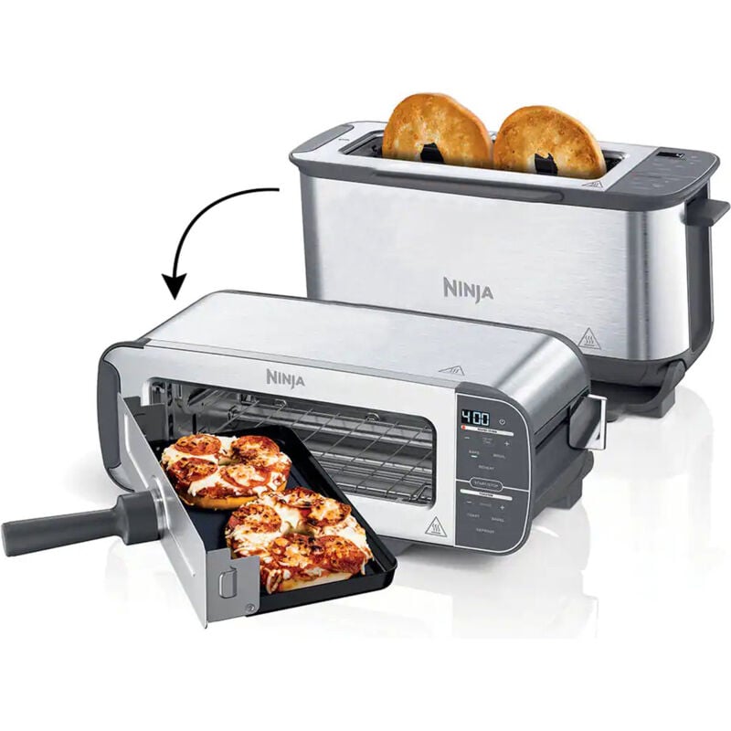 foto del prodotto ninja st202eu foodi 3 in 1 tostapane con griglia e pressa per panini