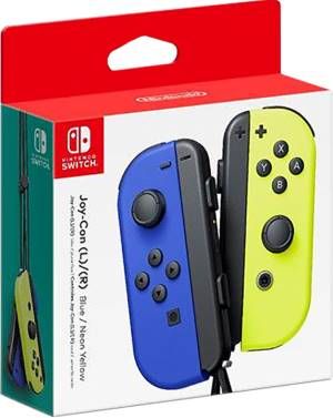 foto del prodotto nintendo joy-con nero, blu, giallo bluetooth gamepad analogico digitale nintendo switch - 10002887