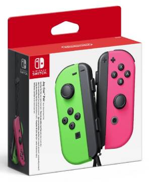 foto del prodotto nintendo joy con nero, verde, rosa bluetooth gamepad analogico digitale nintendo switch