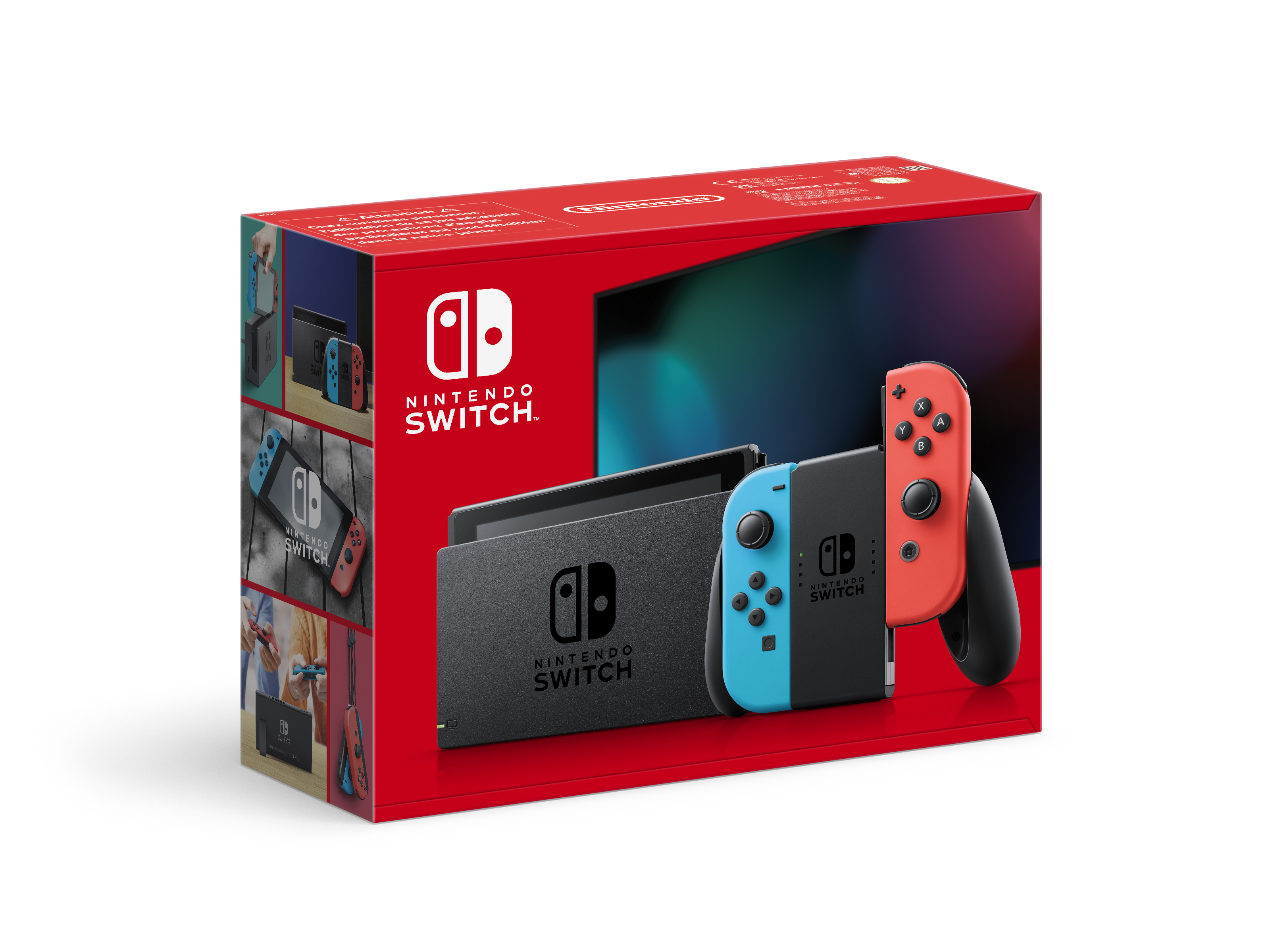 foto del prodotto nintendo switch rosso neon blu neon ed.2022 , schermo 6.2 pollici