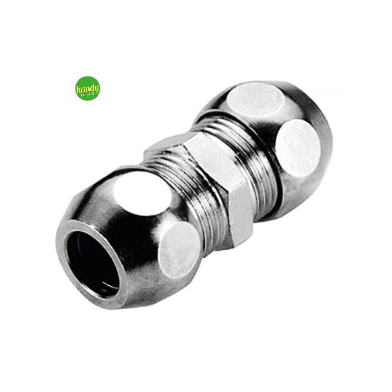 foto del prodotto niples bicono in ottone cromato ambra 3 8 x 10 mm