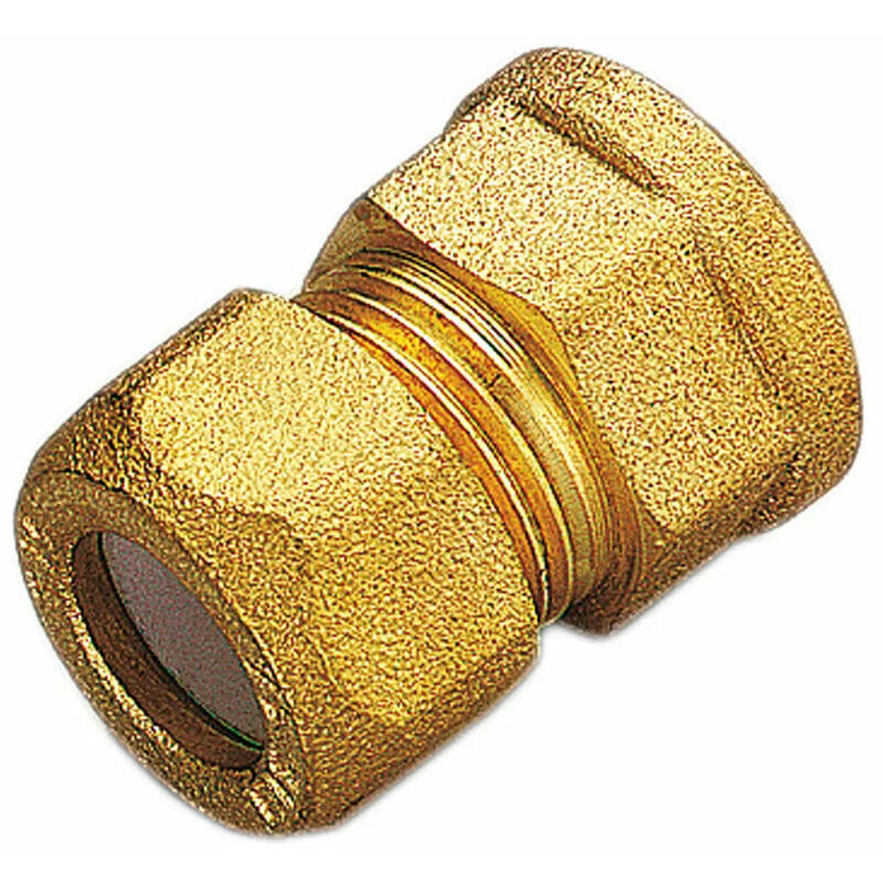 foto del prodotto niples femmina 3 8 10 per rame con ogiva in teflon