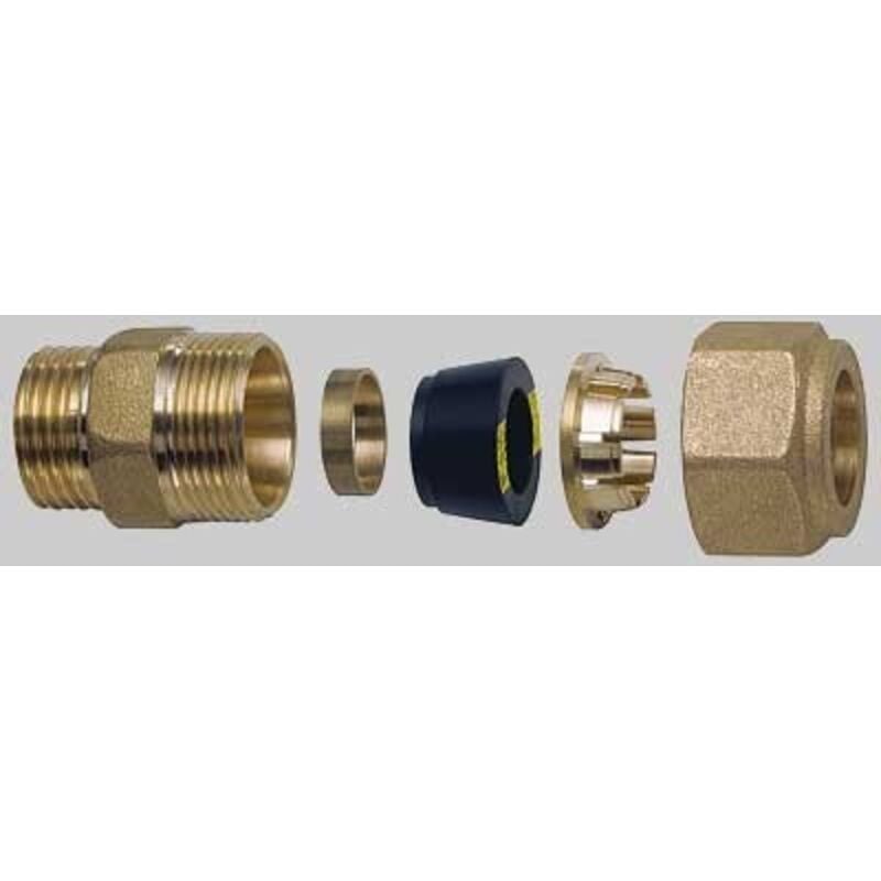 foto del prodotto niples maschio con kit di tenuta per tubo rame 1 2 x 14