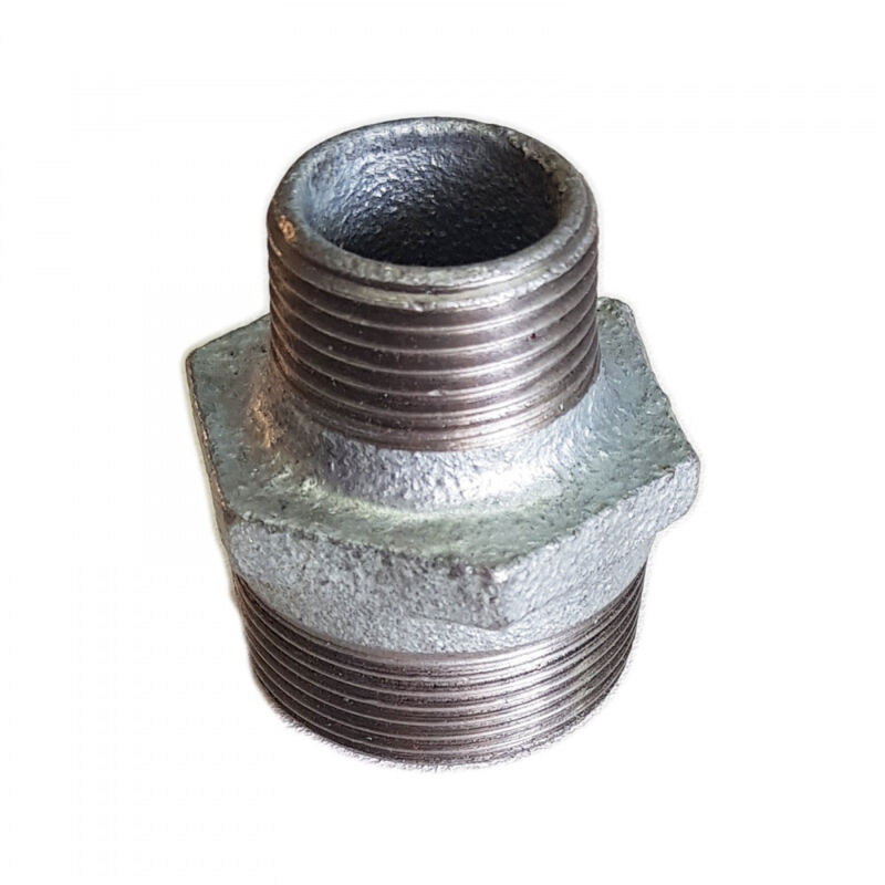 foto del prodotto niples nipplo ridotto ghisa zincata mm da 1 1 2 x 1 