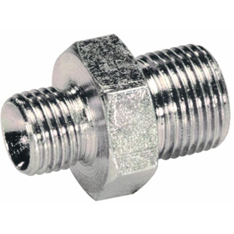 foto del prodotto niples raccordo zincato rapido conico ridotto oleodinamico varie misure 28202v 1 2 3 8 28202 