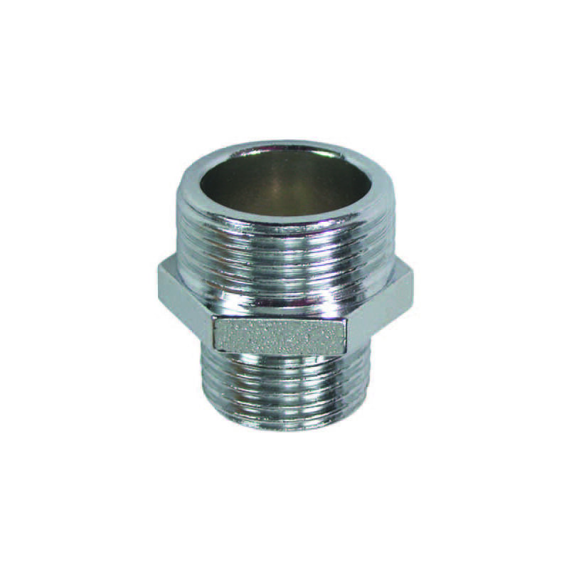 foto del prodotto niples ridotto ottone cromato mm 3 8x 1 2