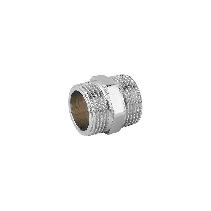 foto del prodotto niplles doppio mm ottone cromo 3 8