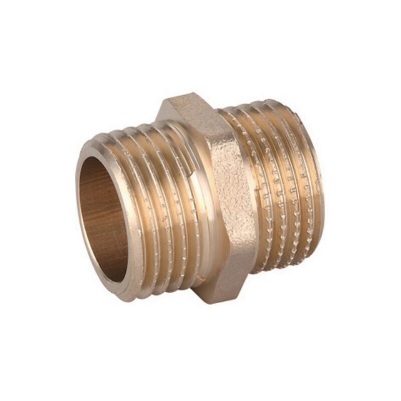 foto del prodotto nipples diritto mm in ottone giallo ibp 3 4 ibp