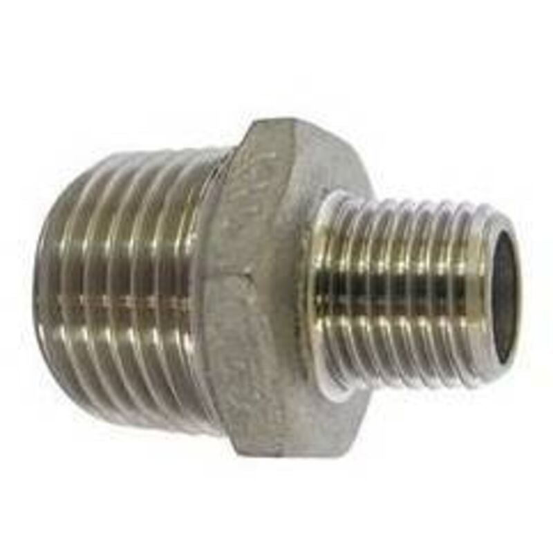 foto del prodotto nipples ridotto mm acciaio inox 1/2 x 3/8 dh