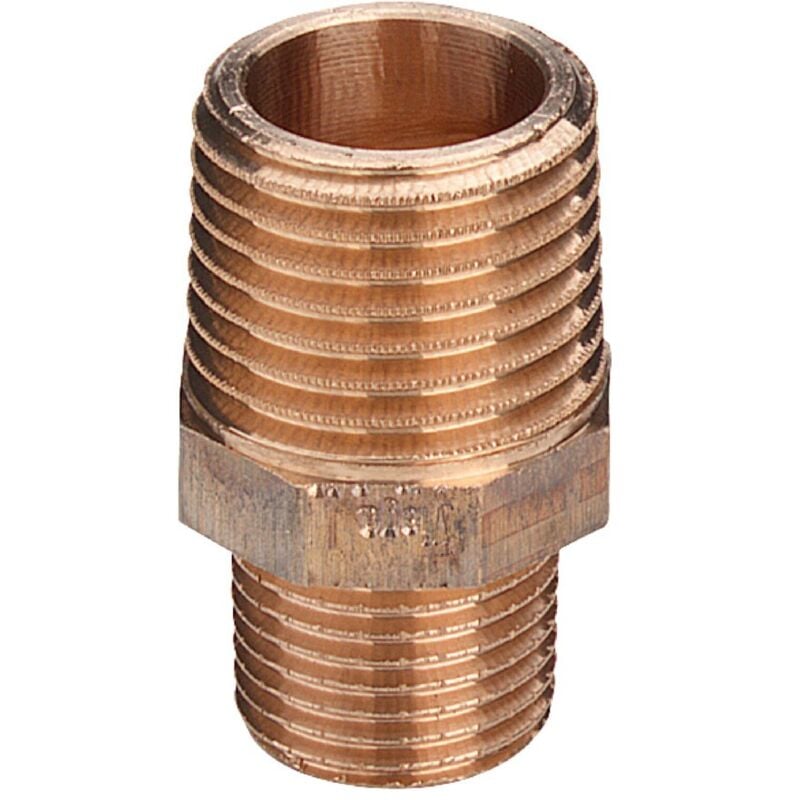 foto del prodotto nipples vite doppia ridotta 1 2x3 8 bronzo, filettatura r 266530