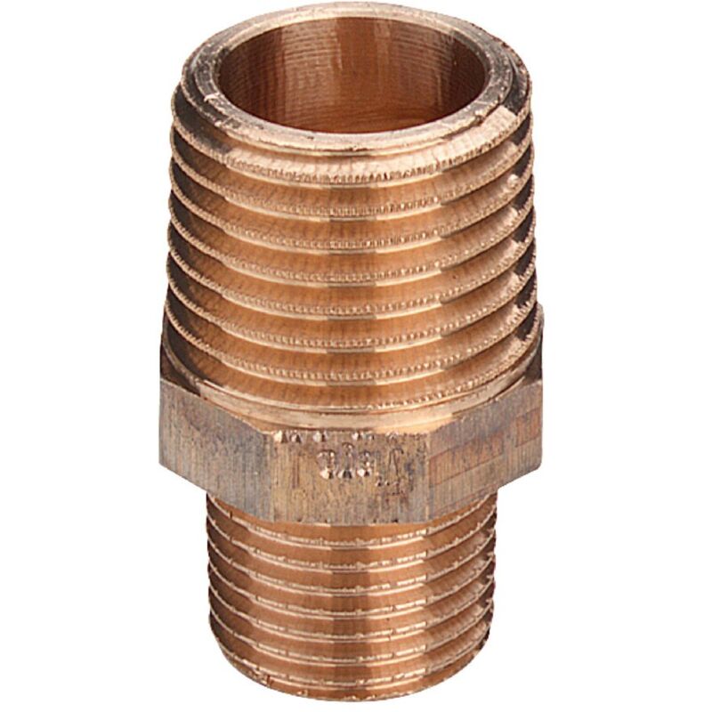 foto del prodotto nipples vite doppia ridotta 1x3 4 bronzo, filettatura r 266547
