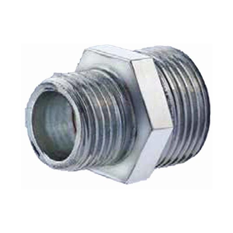 foto del prodotto nipplo doppio ridotto mm acciaio zincato 3 4 x1 2 