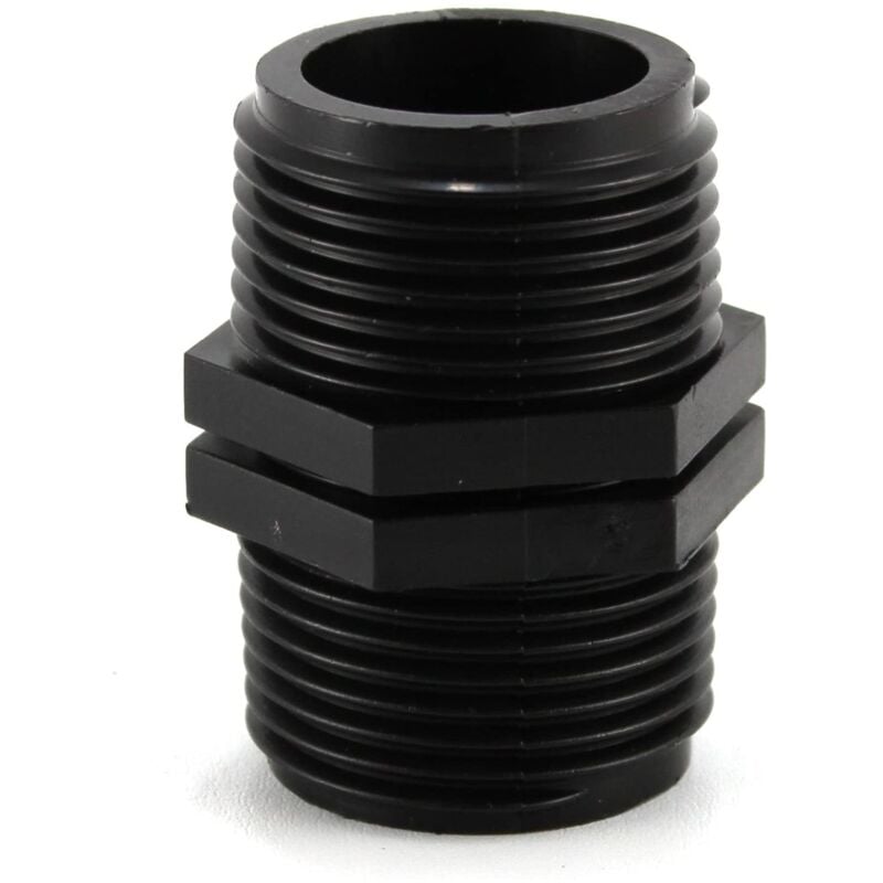 foto del prodotto nipplo filettato in polipropilene pn10 per irrigazione e giardinaggio 1 x 1 