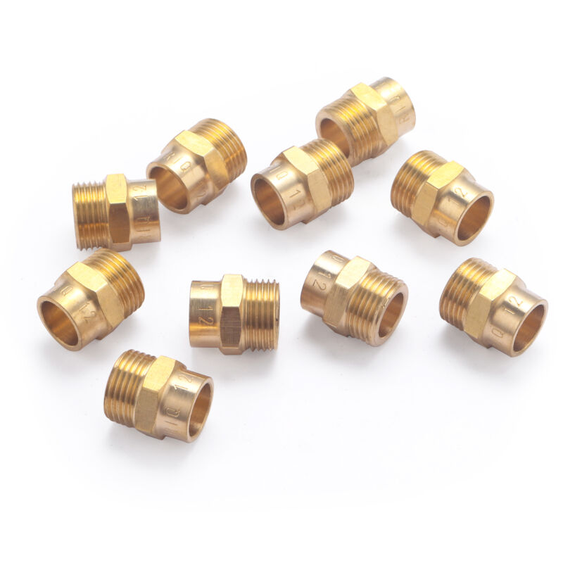foto del prodotto nipplo in ferro rame, maschio, 12, m12x17, 10 pezzi noyon thiebault