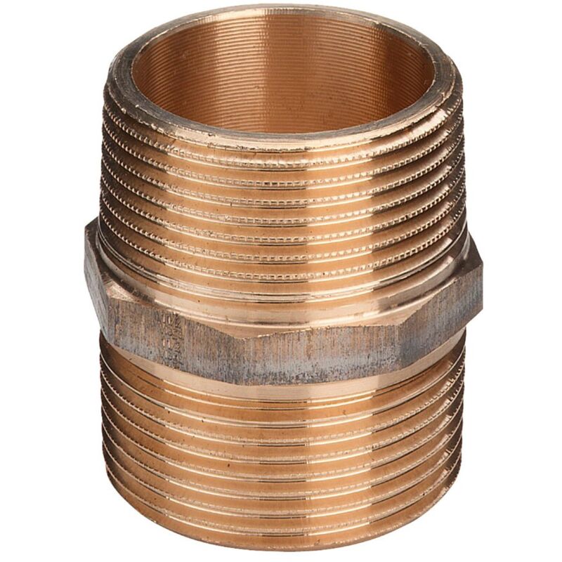 foto del prodotto nipplo vite doppia mm 1 2 bronzo, filettatura r 266592