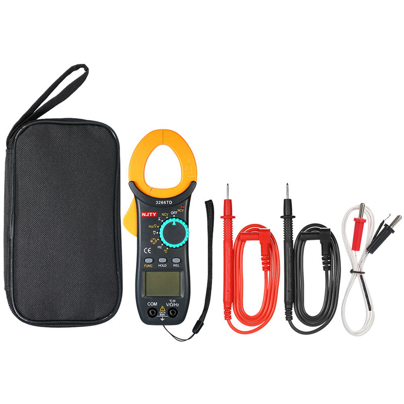 foto del prodotto njty mini pinza amperometrica ac 4000 conteggi pinza amperometrica ac e dc multimetro a pinza digitale resistenza diodi e capacit frequenza