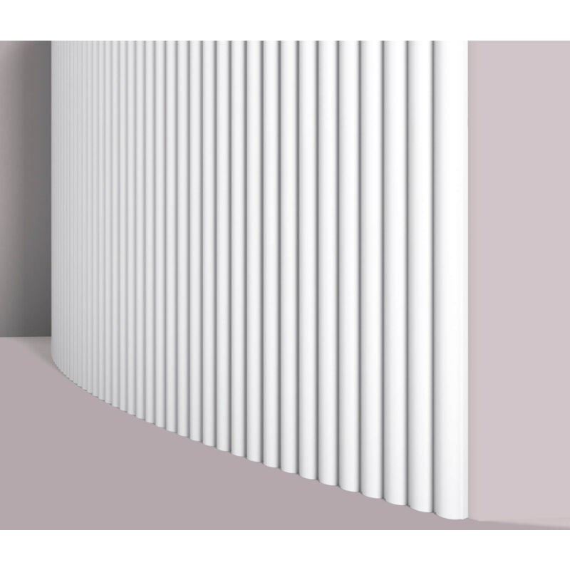 foto del prodotto nmc 3d rivestimento murale canel s flex arstyl noel marquet pannellatura pannello acustico modanatura flessibile cornice parete modanatura aspetto