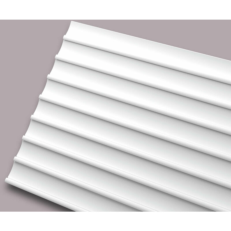 foto del prodotto nmc 3d rivestimento murale dorique arstyl noel marquet modanatura aspetto stucco elemento decorativo design moderno bianco 2 m