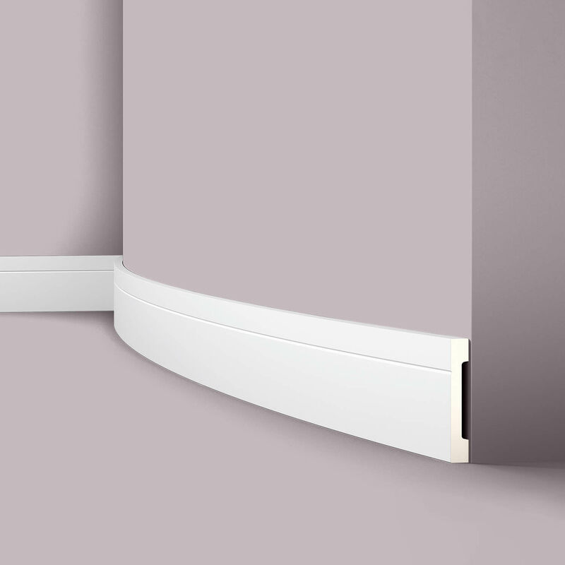 foto del prodotto nmc battiscopa fd2 flex wallstyl noel marquet modanatura flessibile modanatura aspetto stucco design classico senza tempo bianco 2 m