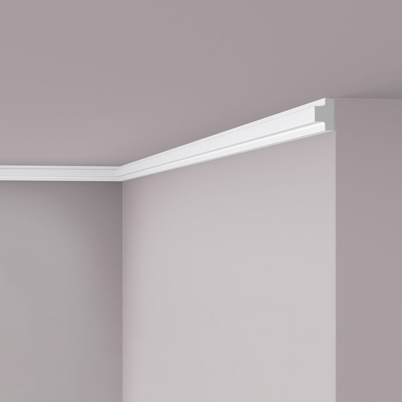 foto del prodotto nmc cornice parete t4 nomastyl noel marquet modanatura cornice modanatura tipo stucco design moderno bianco 2 m