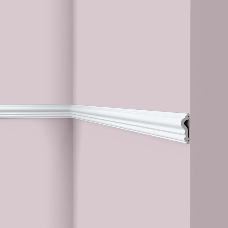 foto del prodotto nmc cornice parete wl11 wallstyl noel marquet fregio modanatura aspetto stucco modanatura design classico senza tempo bianco 2 m