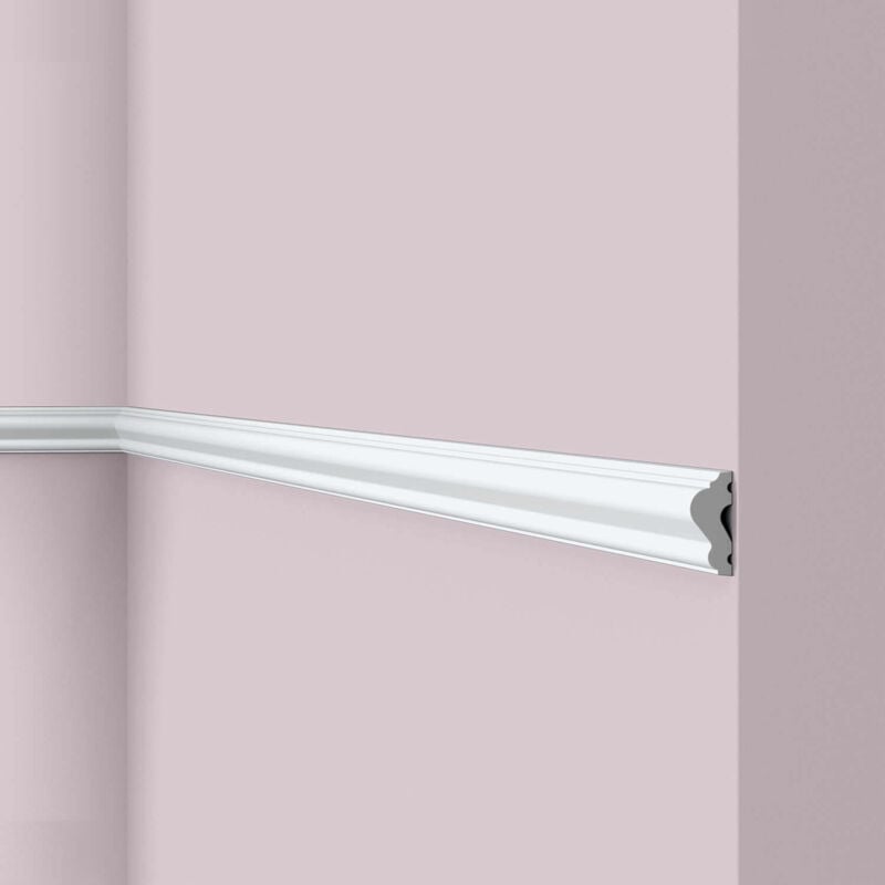 foto del prodotto nmc cornice parete wl12 wallstyl noel marquet fregio modanatura aspetto stucco modanatura design classico senza tempo bianco 2 m