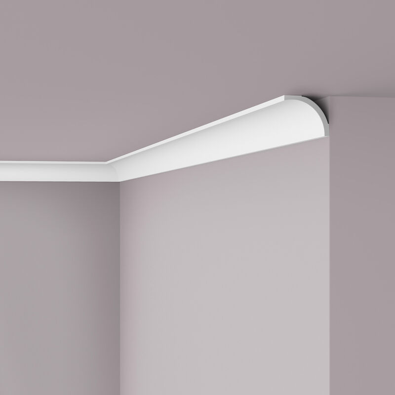 foto del prodotto nmc cornice soffitto parete b1 nomastyl noel marquet modanatura tipo stucco design classico senza tempo bianco 2 m