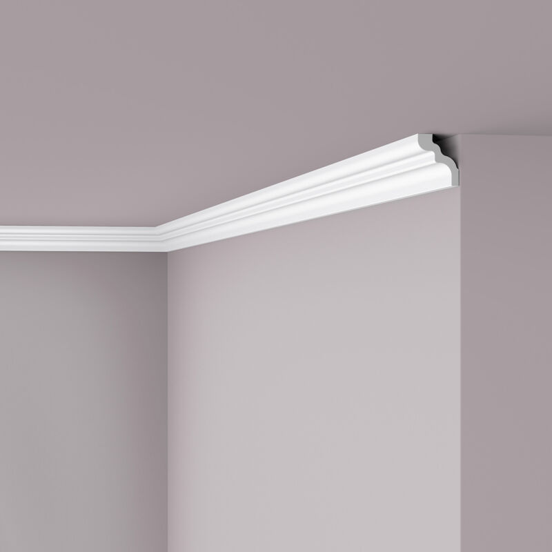 foto del prodotto nmc cornice soffitto parete d nomastyl noel marquet modanatura tipo stucco design moderno bianco 2 m